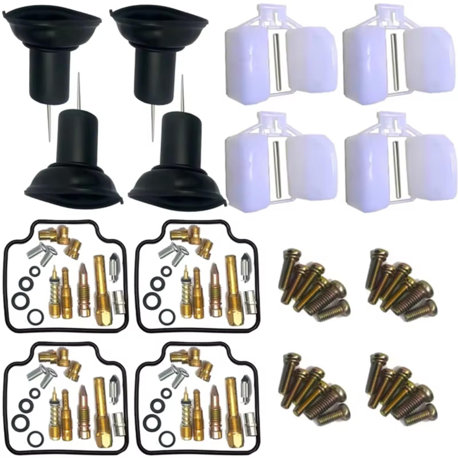Kit De Reparación Carburador Motocicleta para CBX750P para CBX750P2 1987-2001 CBX 750 Conjunto De Reparación Diafragma De Pistón Kit de ReconstruccióN Carburador(Set 2)