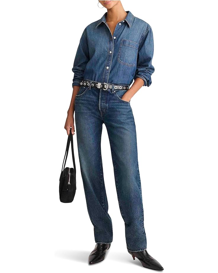 Madewell Dean Easy Straight Jean in Greendale Wash - #4 of 5