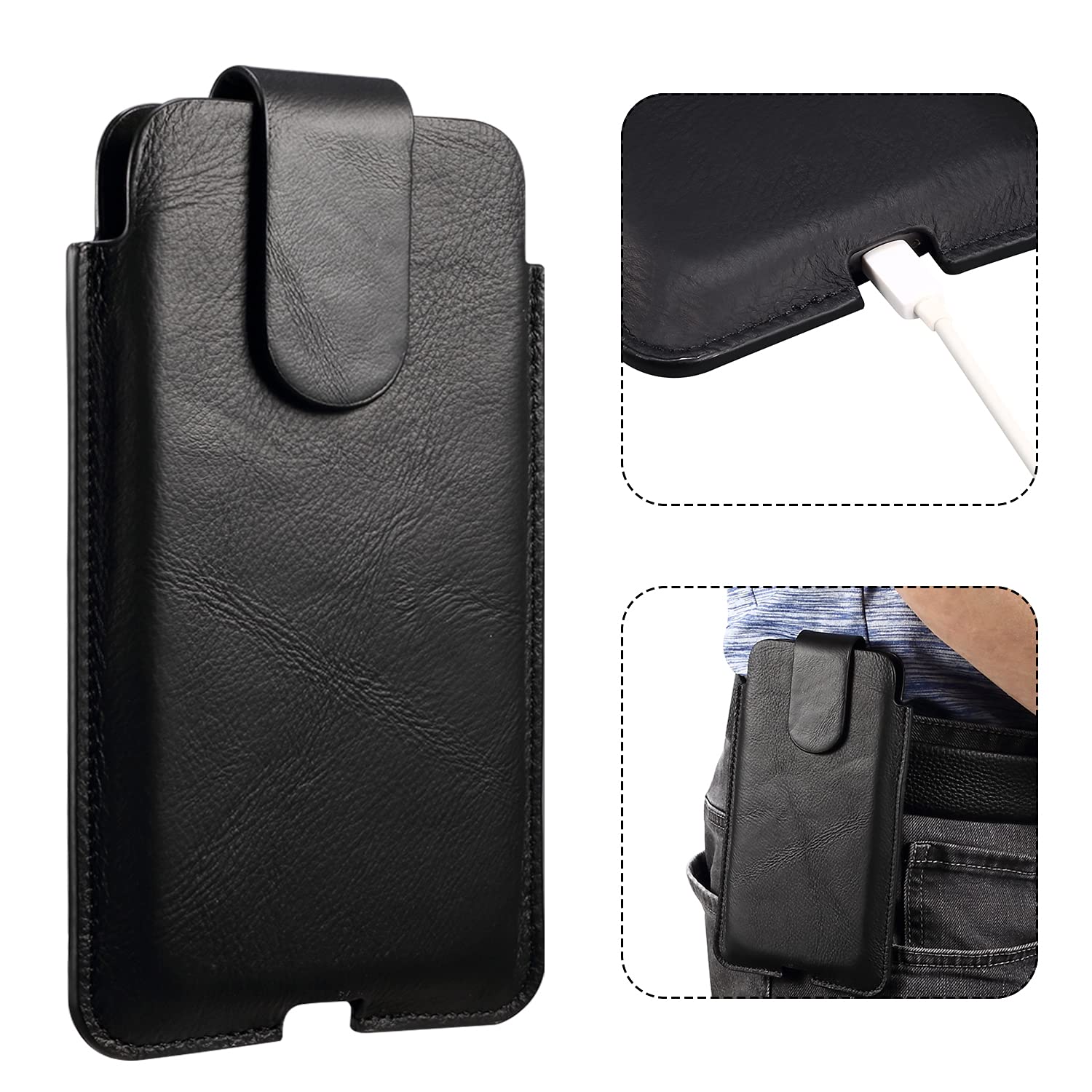 Handy Gürteltasche Herren - Nylon Hüfttasche Mit Clip Für Smartphone