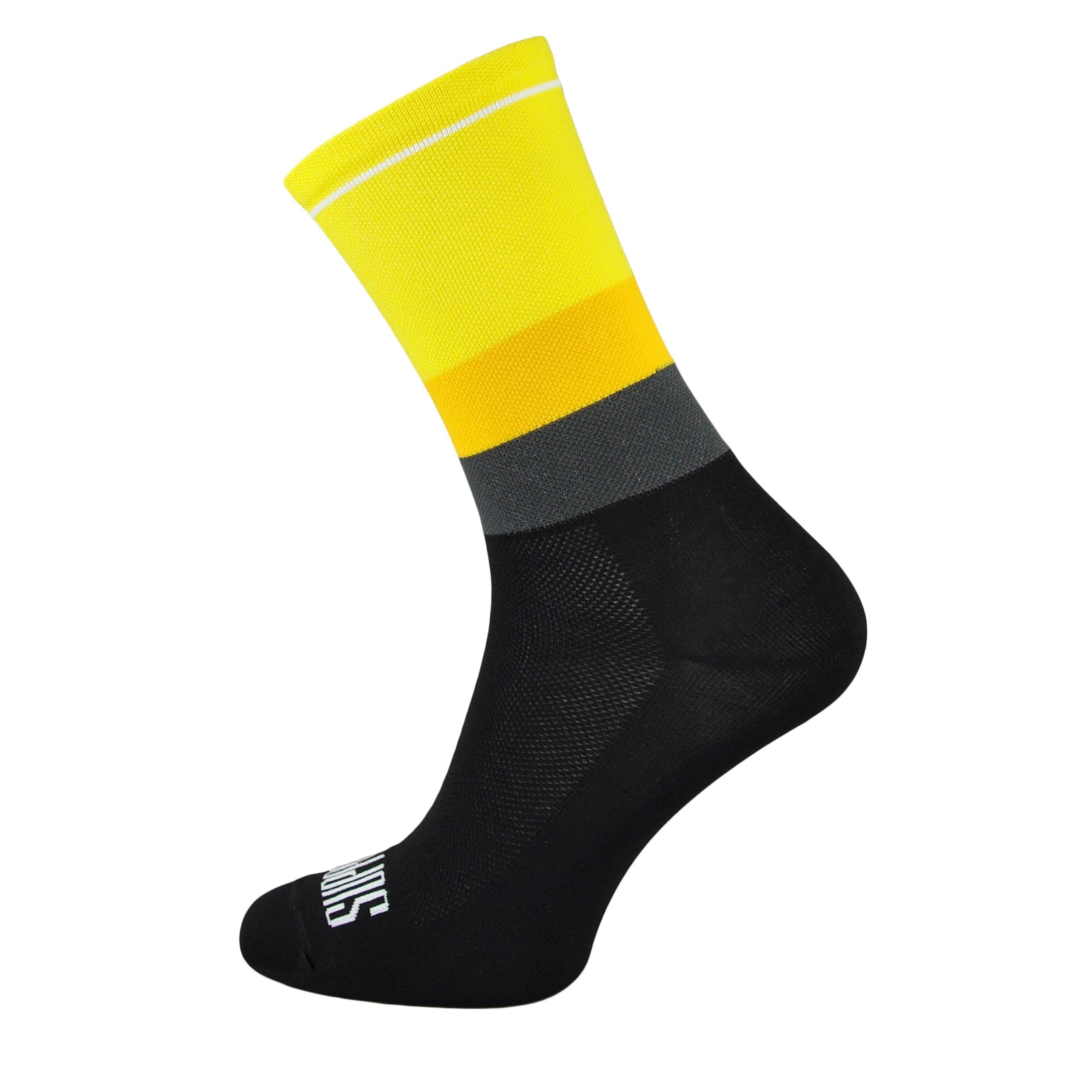 SUPPORT calzini da ciclismo da uomo tecnologia traspirante antiscivolo accessori monocolore