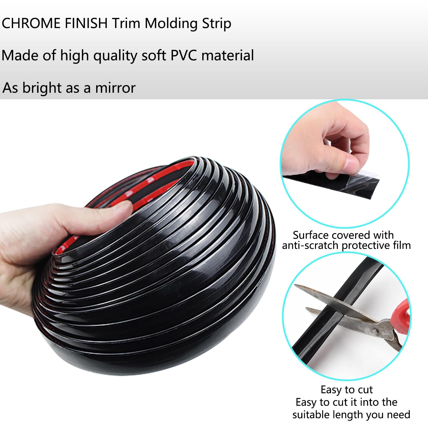 Striscia Decorativa 10M 4Mm Ologramma Argento Auto Moto Pellicola - Foto 4