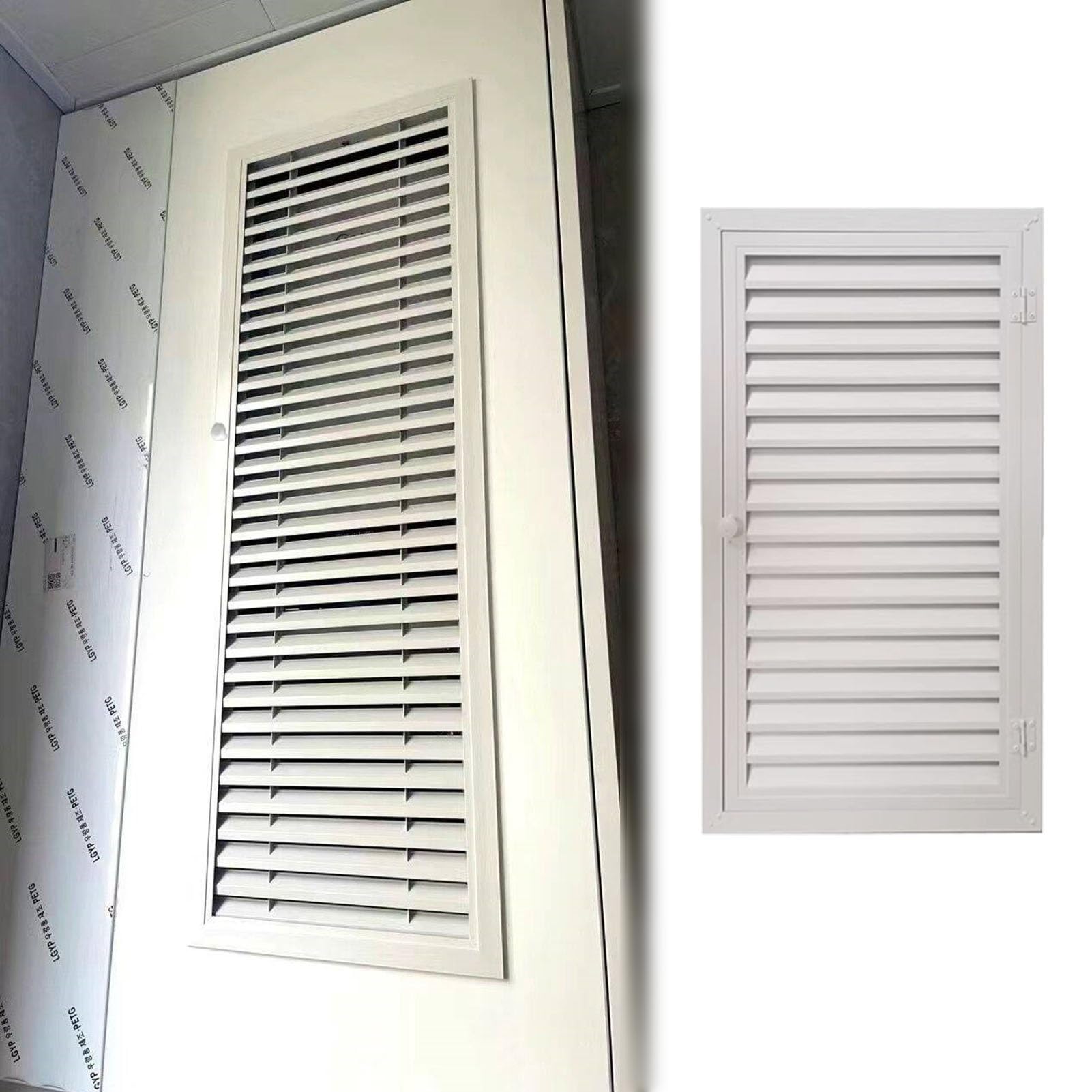 Couvercle de panneau électrique ventilé à persiennes pour cloison de plâtre