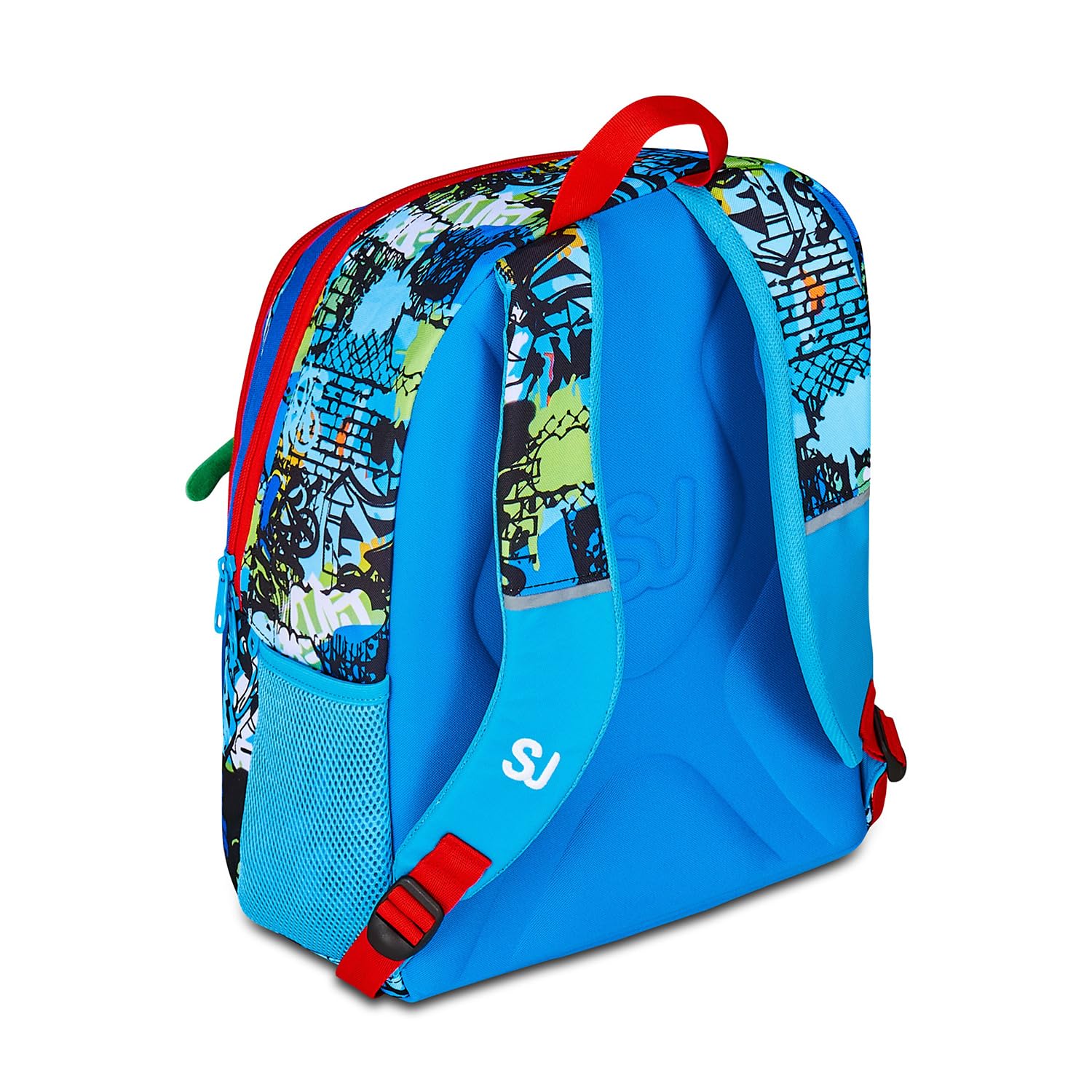 SJ GANG STYLE JAM GANG Zaino Scuola Advanced, Multicolore, Doppio Scomparto e Tasca per Borraccia, 29 L, Zaino Scuola Elementare, Zaino Bambino