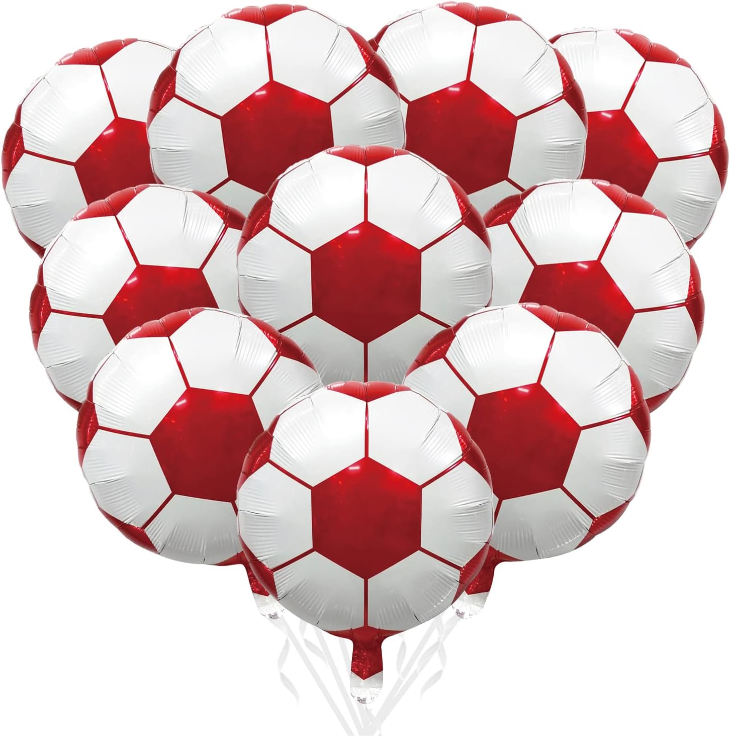 Tellpet Soccer Balloons Party Decorations, 10 Pcs Soccer