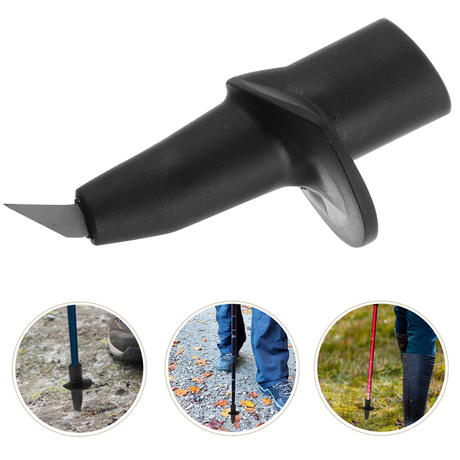 Trekkingstockspitzen aus Wolframstahl und Nylon Leicht und Schnell Austauschbar Ersatz für Wanderstöcke und Gehstöcke Beim Wandern und Bergsteigen Grün