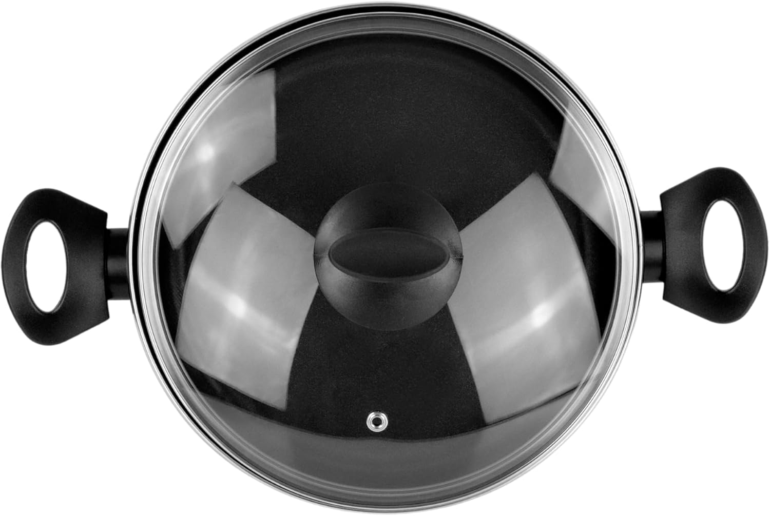 Magefesa Umami 20cm Enamelled Steel Saucepan with Glass Lid
