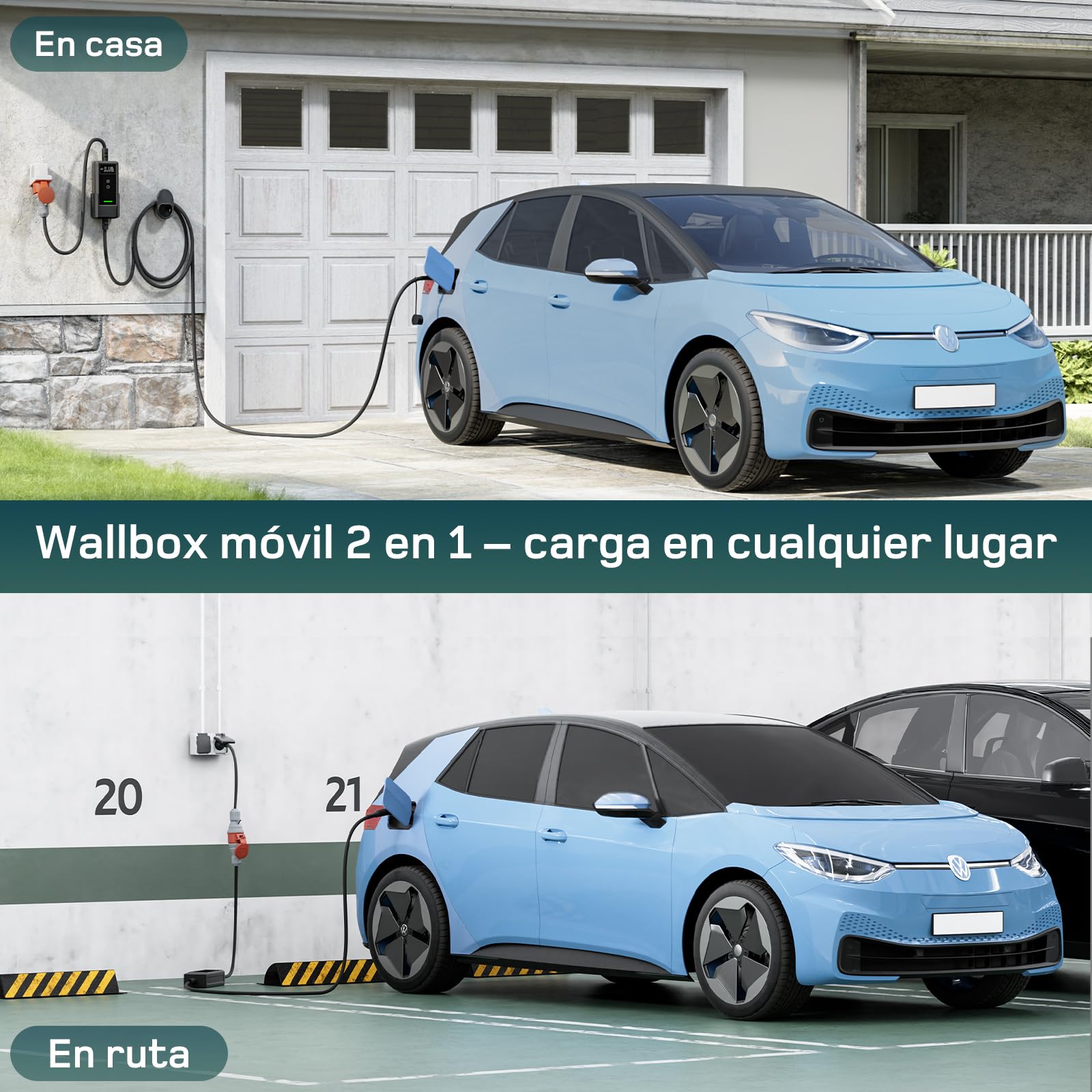 dé Mobilna stacja ładująca 11 kW [6 m|3-fazowa | 6-16 A]