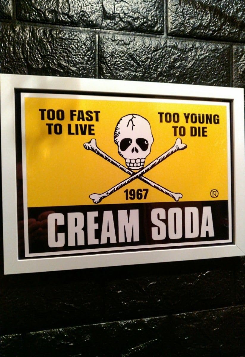 クリームソーダ・角ドクロ【A4サイズ写真ポスターフレーム付き2点