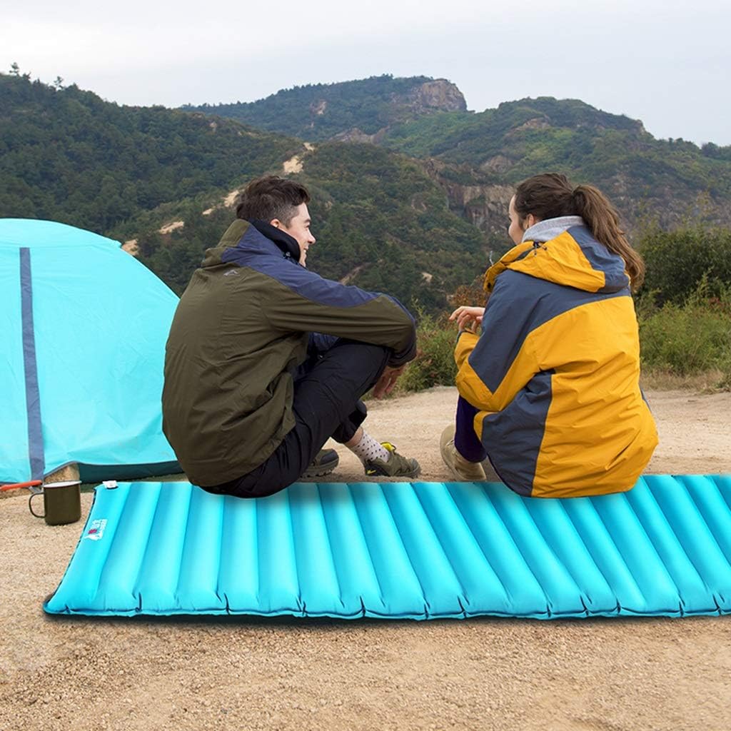 Inflatable mattresses Outdoor Tent Sleeping mats Camping mats Single Outdoor mats Portable Moisture-Proof mats Inflatable mattresses (Color : A Size : 195 * 70 * 9CM) (A 180 * 50 * 9CM)