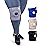 KARM Plus Size Knee Brace for Women & Men Plus Size - Adjustable Knee Support Brace for Meniscus Tear, Arthritis Pain, Compression with Side Stabilizers - Obese People (4XL/5XL/6XL Gray)