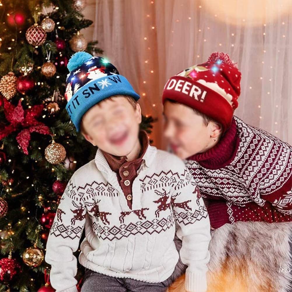 9 Pezzi Cappello da Babbo Natale,Cappello di Natale,Cappello Natalizio
