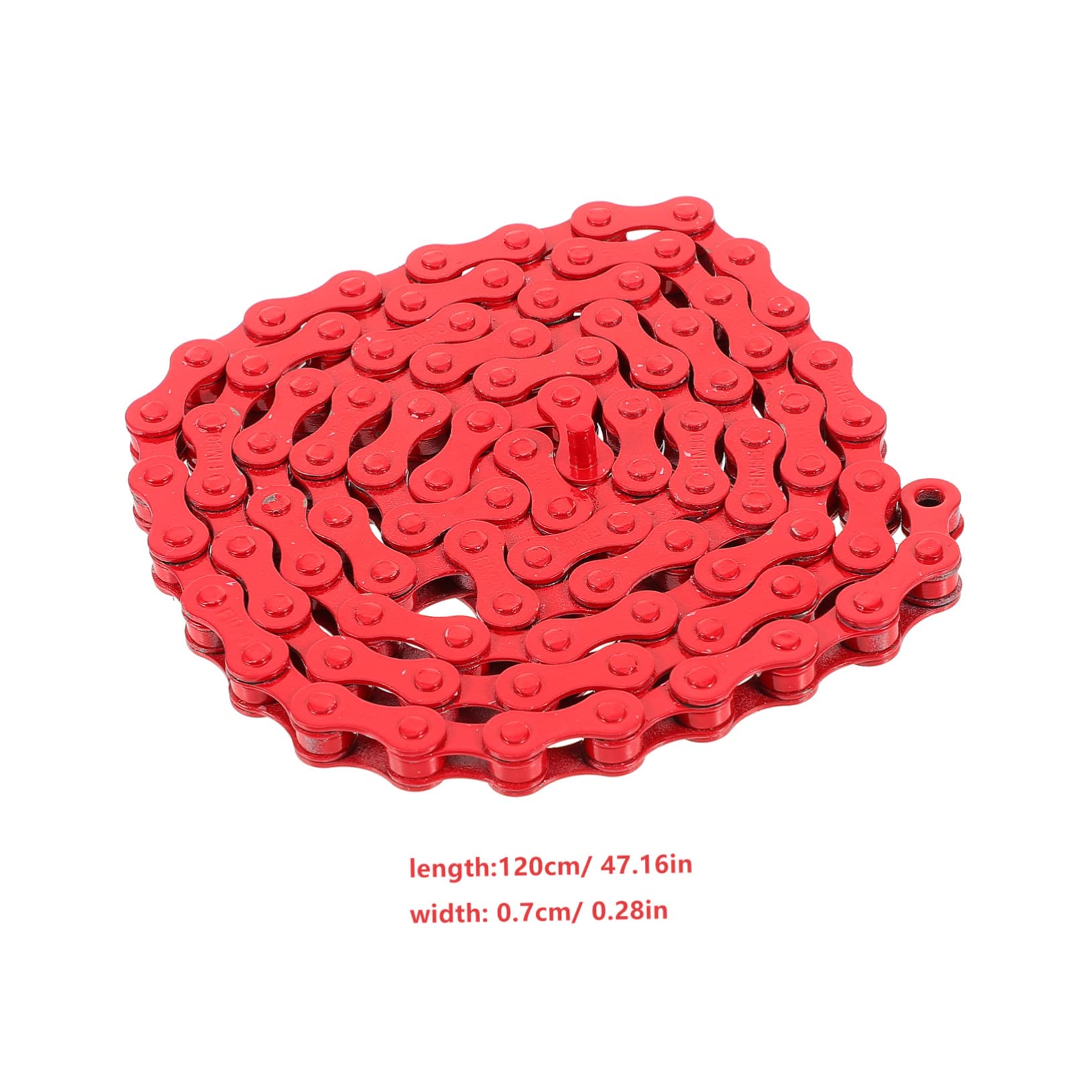 GALPADA Red Chain Replacement Professional Bike Chain for Sturdy Wear-Resistant