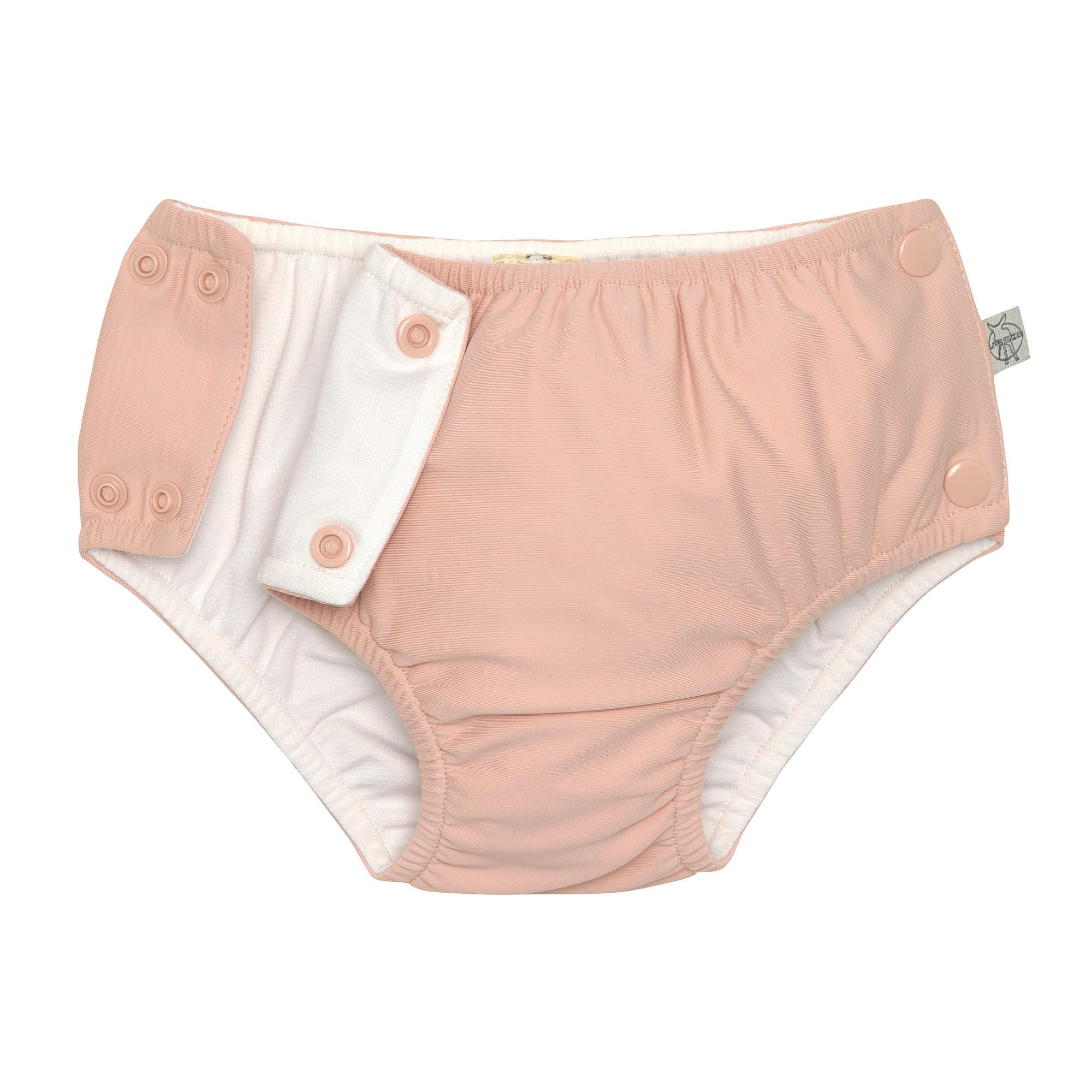 Lässig Splash & Fun - Couche de bain avec boutons-pression - Rose - 74/80 - 7-12 mois