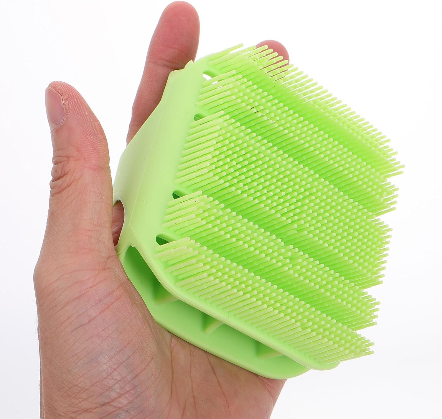 TEHAUX Soft Silicone Body Scrubber for Men and Women Deep Cleansing Bath Brush with Massage Bumps Gentle Exfoliating Shower Brush for Comfortable Skin Care and Versatile Use in Bathing