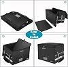 Tamfile Fireproof Document Box Waterproof File Organizer Box Foldable Document Storage Box with Handles Portable File Box for Hanging Letters/Legal Folders Black