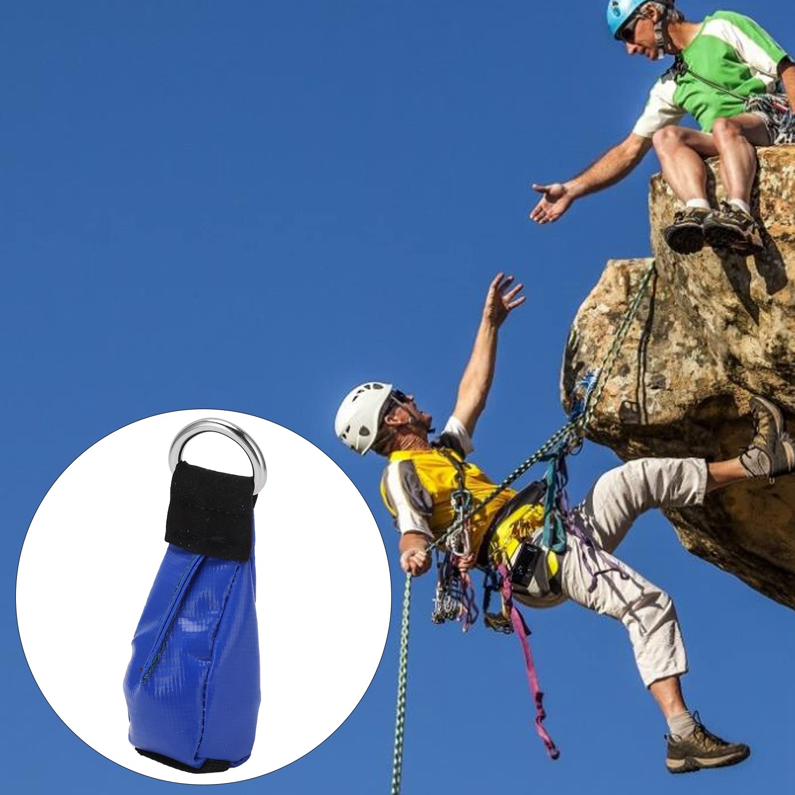 equlup Outdoor Throw Weight Bag 7.5-7.8oz Arborist Climbing Rope Bag Multi Throw Bag Tree Rock Arborist Throw Arborist Rope Bag (Blue)