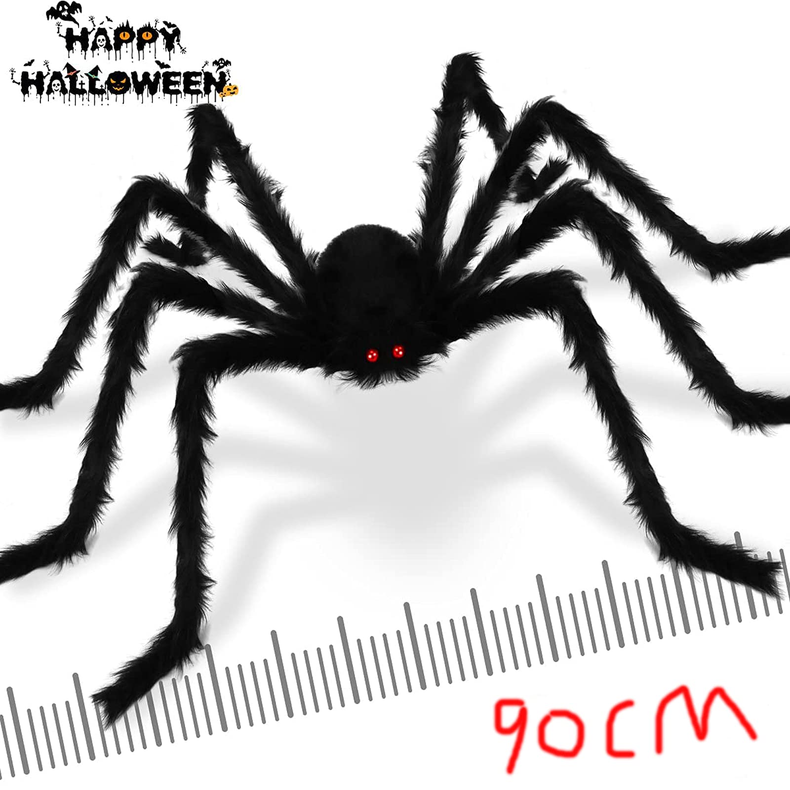 Amazon | おもちゃ 蜘蛛 黒蜘蛛 クモ スパイダー お化け屋敷