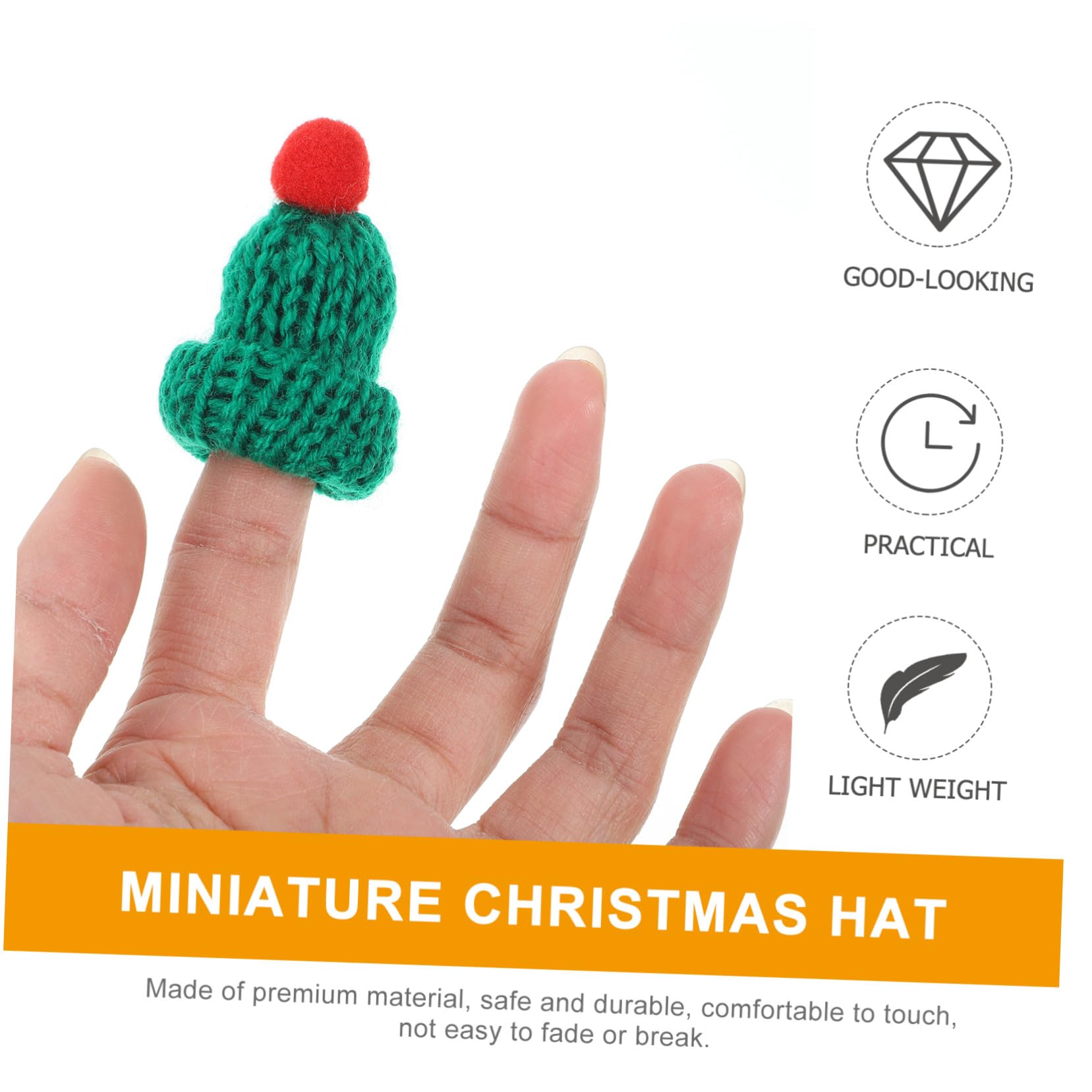 20piezas Mini Gorro De Papá Noel De Decoración Navideña De Gorros Navideños Miniatura para Manualidades para Decoración De Fiestas De Navidad y Regalos De Agradecimiento