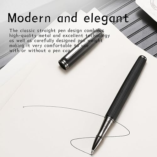 Miniatura 5 de Bolígrafo de tinta líquida, bolígrafos esenciales para negocios, bolígrafo de metal, escritura suave, diseño elegante, escritura sin esfuerzo,