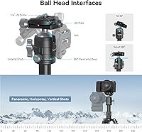 Vista 9 de SmallRig VT-20 Mini Trípode de Aluminio, Trípode de Escritorio de 20" con Cabeza de Bola de 360°, Trípodes de Escritorio Compactos para Cámara DSLR