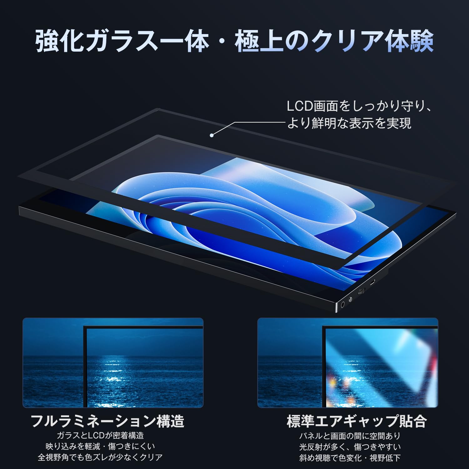 Amazon.co.jp: KEEPTIME モバイルモニター 15.6インチ タッチパネル 4K