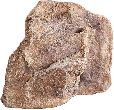 Rocks Landscape Fake Landscaping Faux Outdoor Decorative Artificial Large Stone Garden Outside PU Stones YardYellow,27x46x47cm