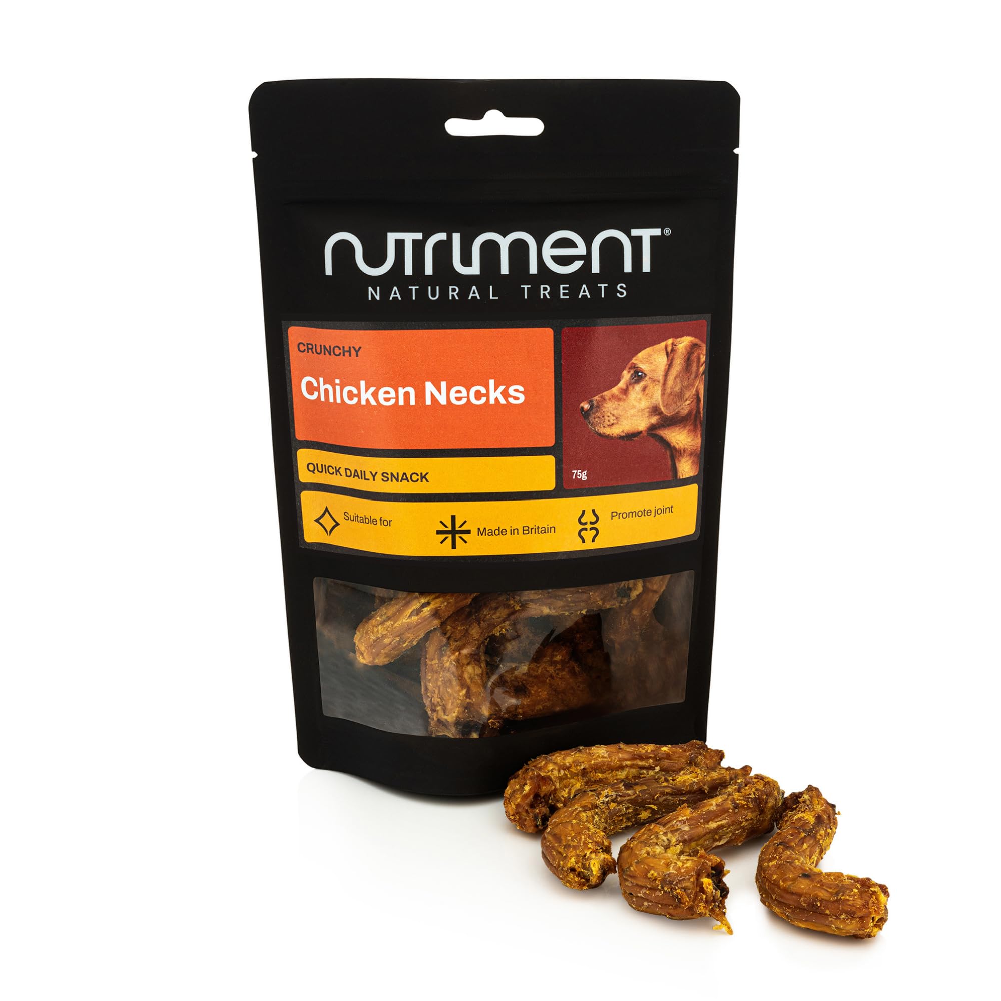 Natural Treats Air Dried Chicken Necks (75g) 100% Natural Highly Digestible High Protein Dog Chew Treats