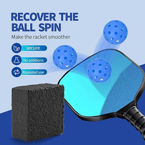 Miniatura 5 de 2 borradores de paletas de pickleball para eliminar residuos de pelota, suciedad y arañazos