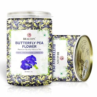 BRALCON Butterfly Pea Flower Tea 50g Dried Herbal Tea Detox Caffeine Free No Preservatives