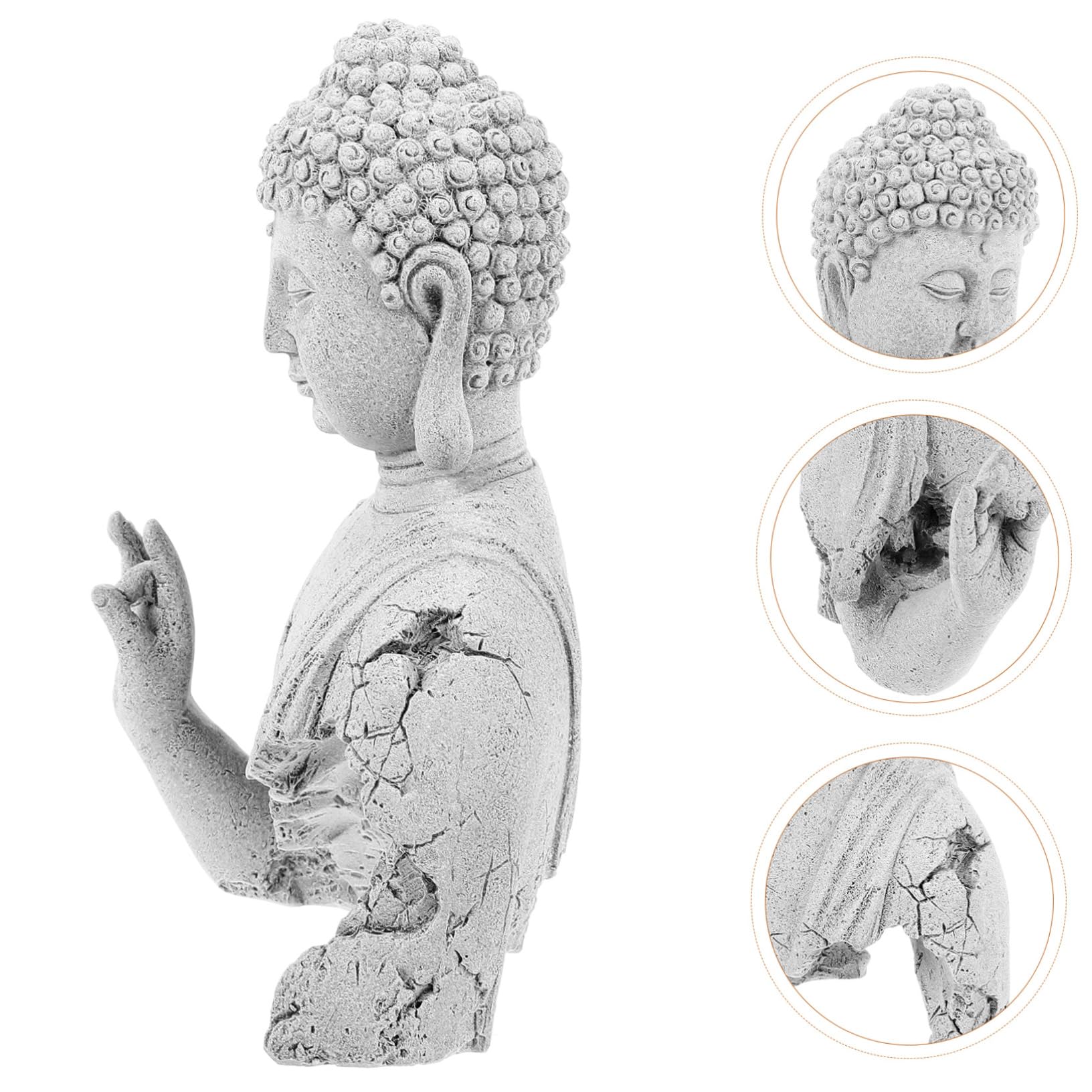 TOYANDONA Statue De Bouddha pour Aquarium Décoration Aquarium Ornement De Figurine De Jardin