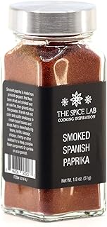The Spice Lab Smoked Paprika Powder - High Color ASTA 120+ - 1.8 oz. French Jar – Premium Gourmet Spanish Paprika Powder - Vegan All Natural Kosher Non GMO Gluten Free Spice – Rich in Antioxidants