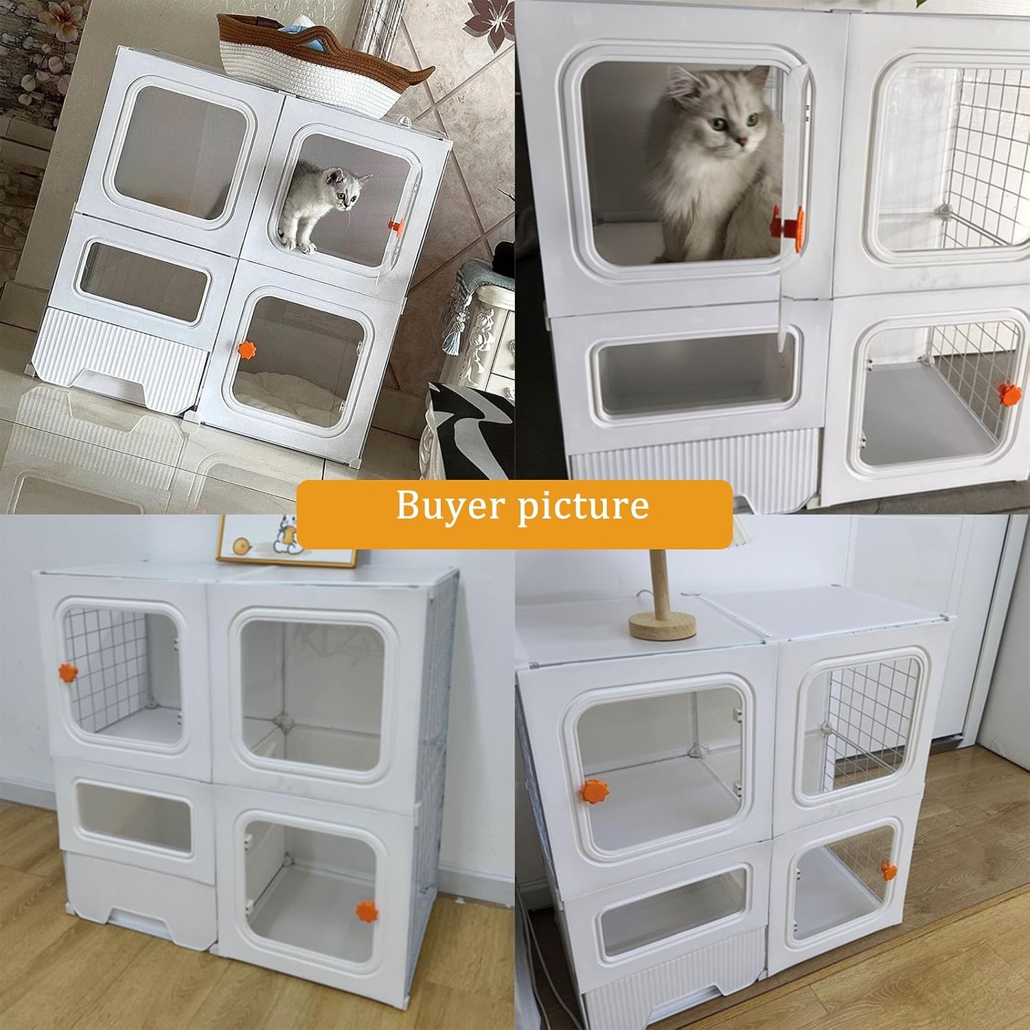 新品　キャットケージ　キャットゲージ　引き出しトレイ付き　大型　猫用品　グレー 新品 キャットケージ キャットゲージ 引き出しトレイ付き 大型 猫用品