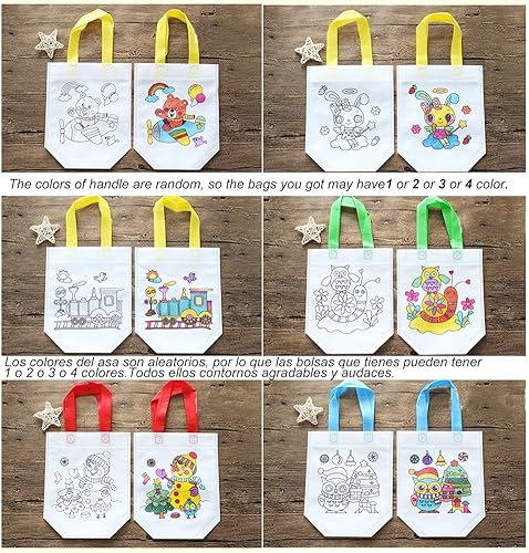 Miniatura 4 de Sand Flower Bolsas de regalo ecológicas para fiestas de arte de carnaval con bolsas de libro de visitas (24 unidades)