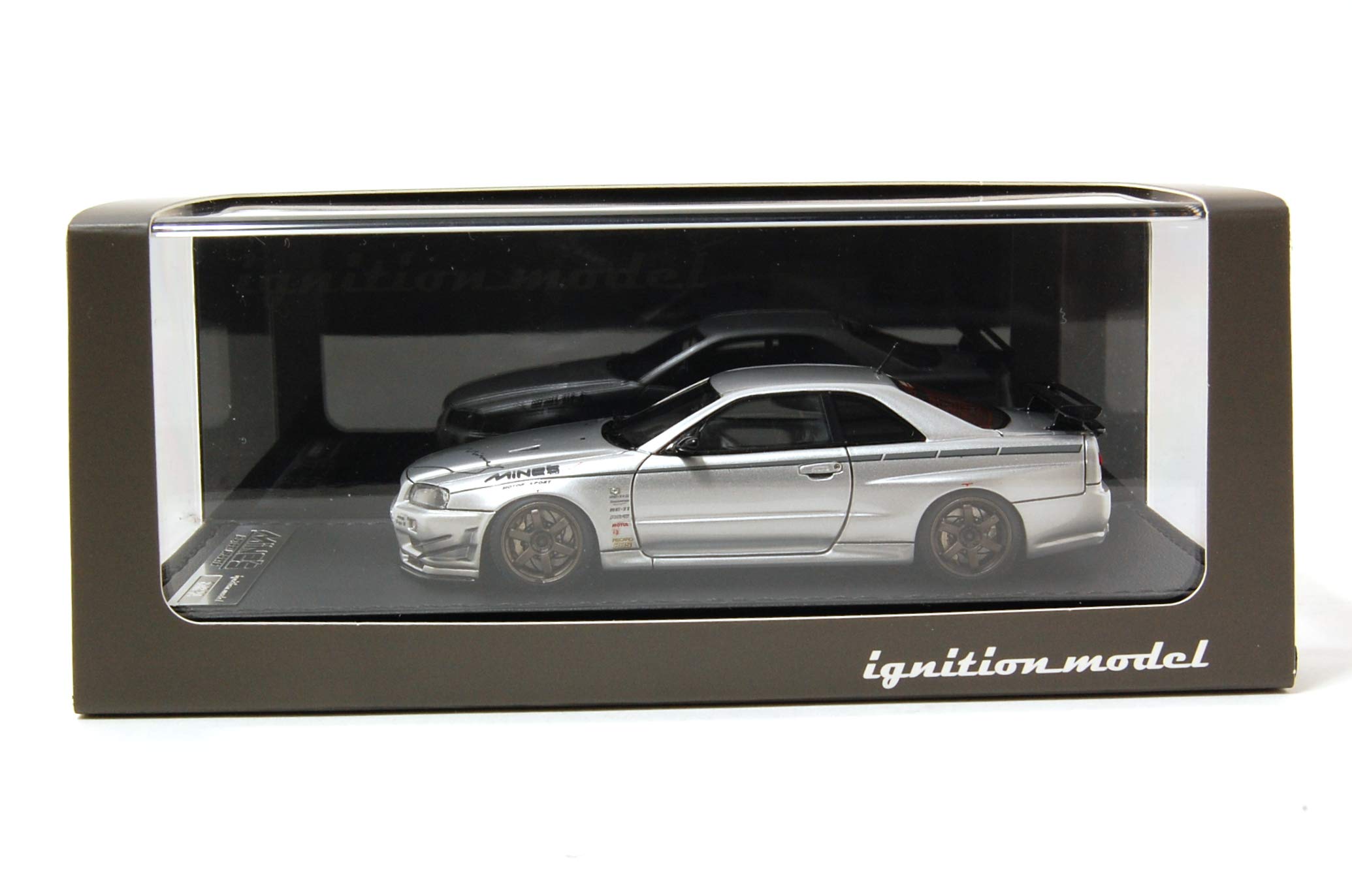 イグニッションモデルSkyline GT-R Mine's (R34) シルバー Amazon | イグニッションモデル 1/43 ニッサン スカイライン GT