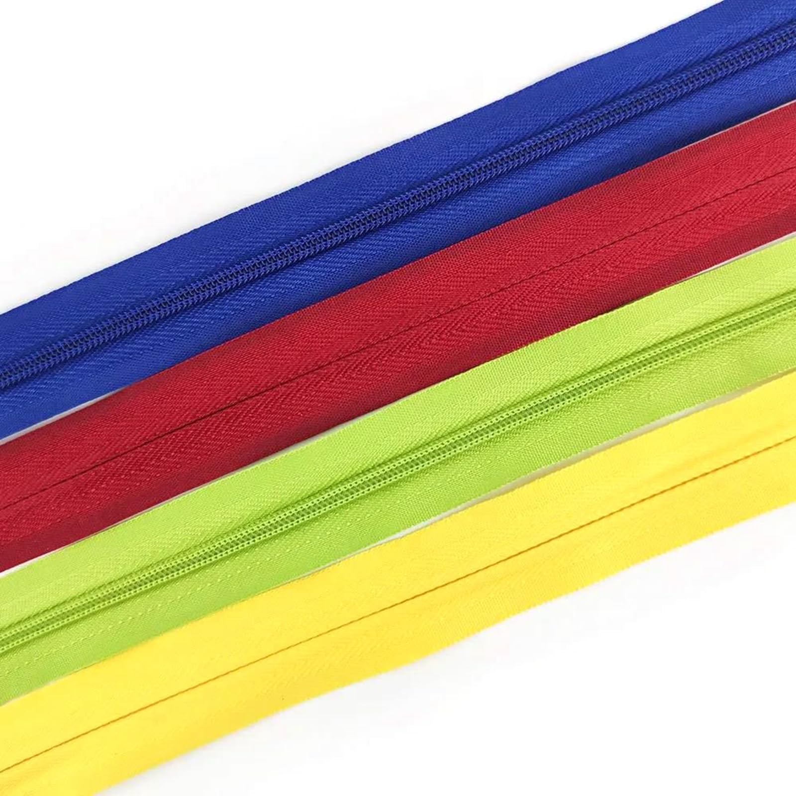 Zipper Fermeture éclair Invisible en Nylon Multicolore, 10 pièces, 28-80cm, Accessoires de Couture for Robe fermée(Giallo,60cm)