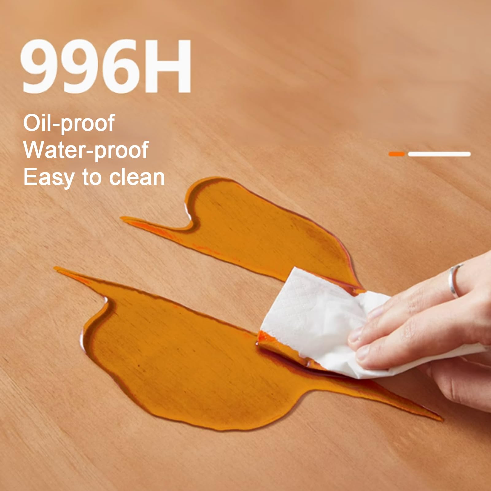 Protector de Mesa Rectangular Resistente al Agua Que No Encoge,Mantel Transparente Bisel de 65°,Mantel de PVC de Vidrio Suave de 3mm,Protector de Mantel de Mesa de Comedor (130x130cm/51x51in)