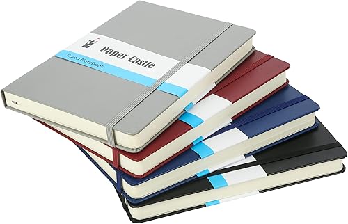 Miniatura 6 de Paper Castle - Cuaderno de 240 páginas con forro grueso, tapa dura, 5.7 x 8 pulgadas, papel grueso de alta calidad de 100 gsm con bolsillo interior
