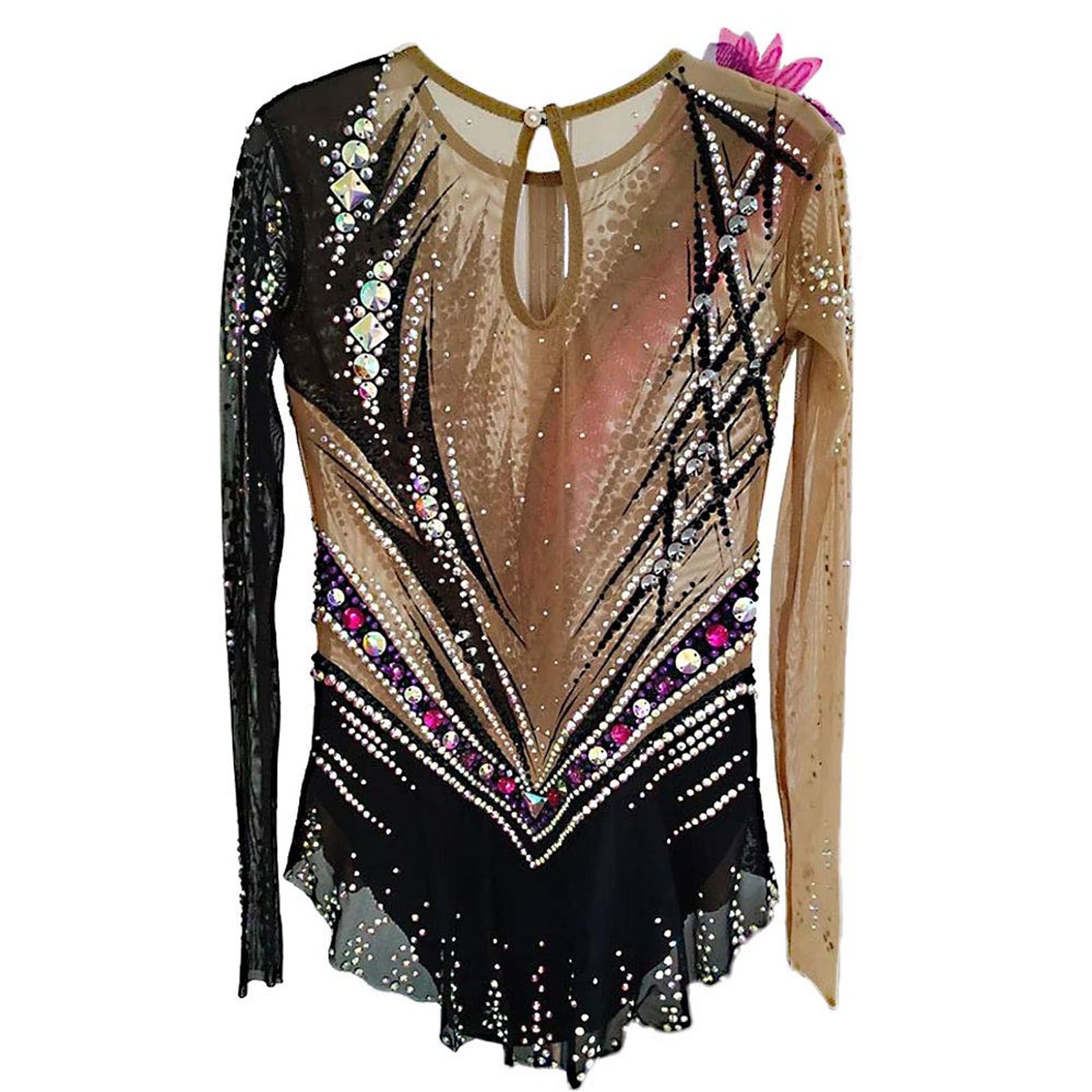Body Da Ginnastica Ritmica A Maniche Lunghe Ragazza Donna Bambino Elegante Abbigliamento Sportivo Traspirante Classico Fatto A Mano