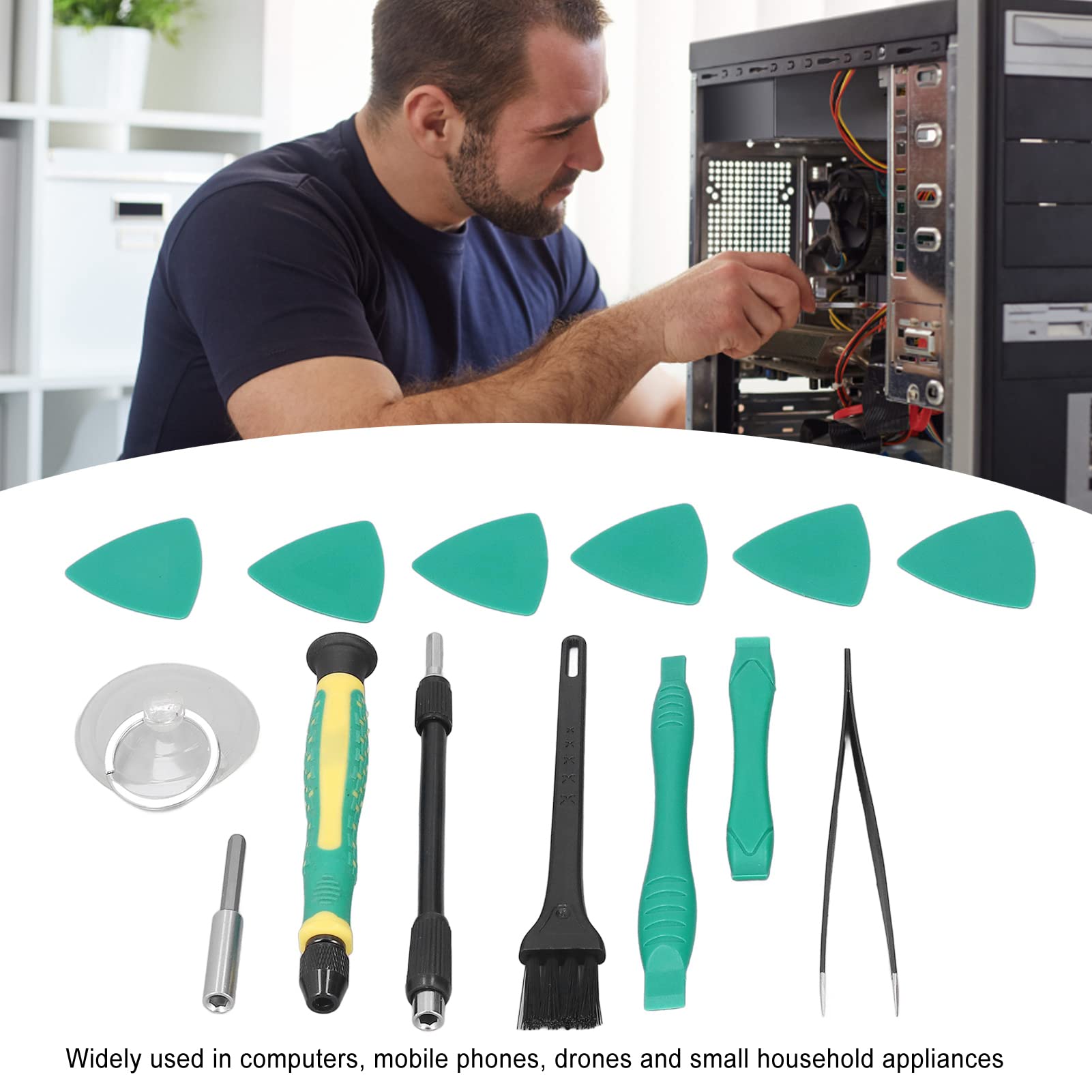 Srliya Set di Cacciaviti per Elettronica Kit di Strumenti di Riparazione di Precisione 30 in 1 con Punte in Acciaio Al Cromo Vanadio per la Manutenzione del Drone del Telefono Cel