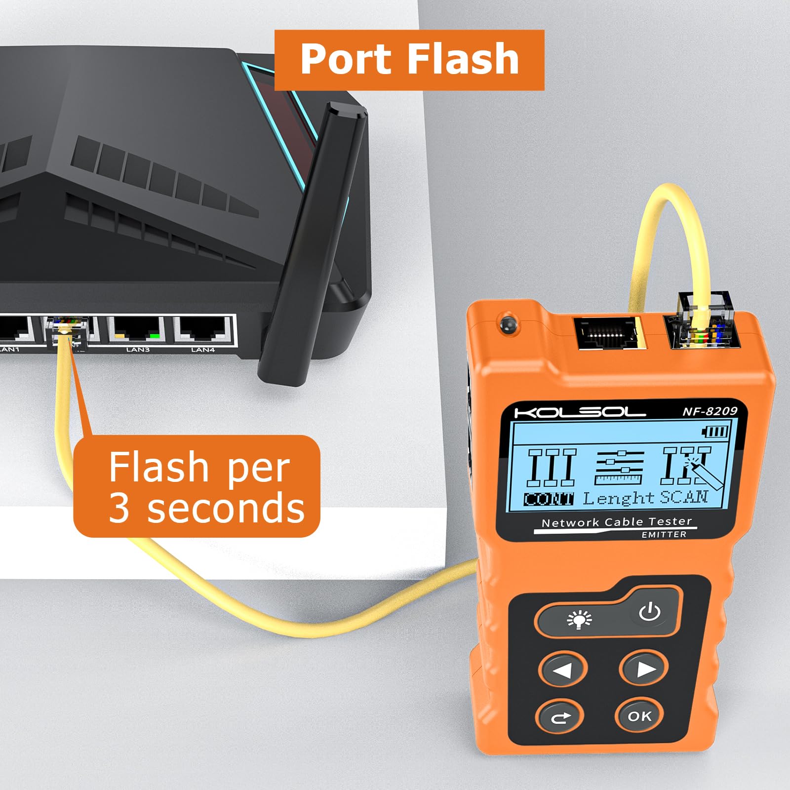 Network Cable Tester - PoE & Fault Detection -4 Network Cable Tester - PoE & Fault Detection -4