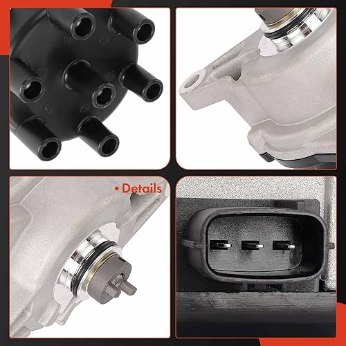 Vista 31 de A-Premium Distribuidor de encendido con tapa y rotor compatible con Honda Accord 1999 2000 2001 2002 L4 2.3L