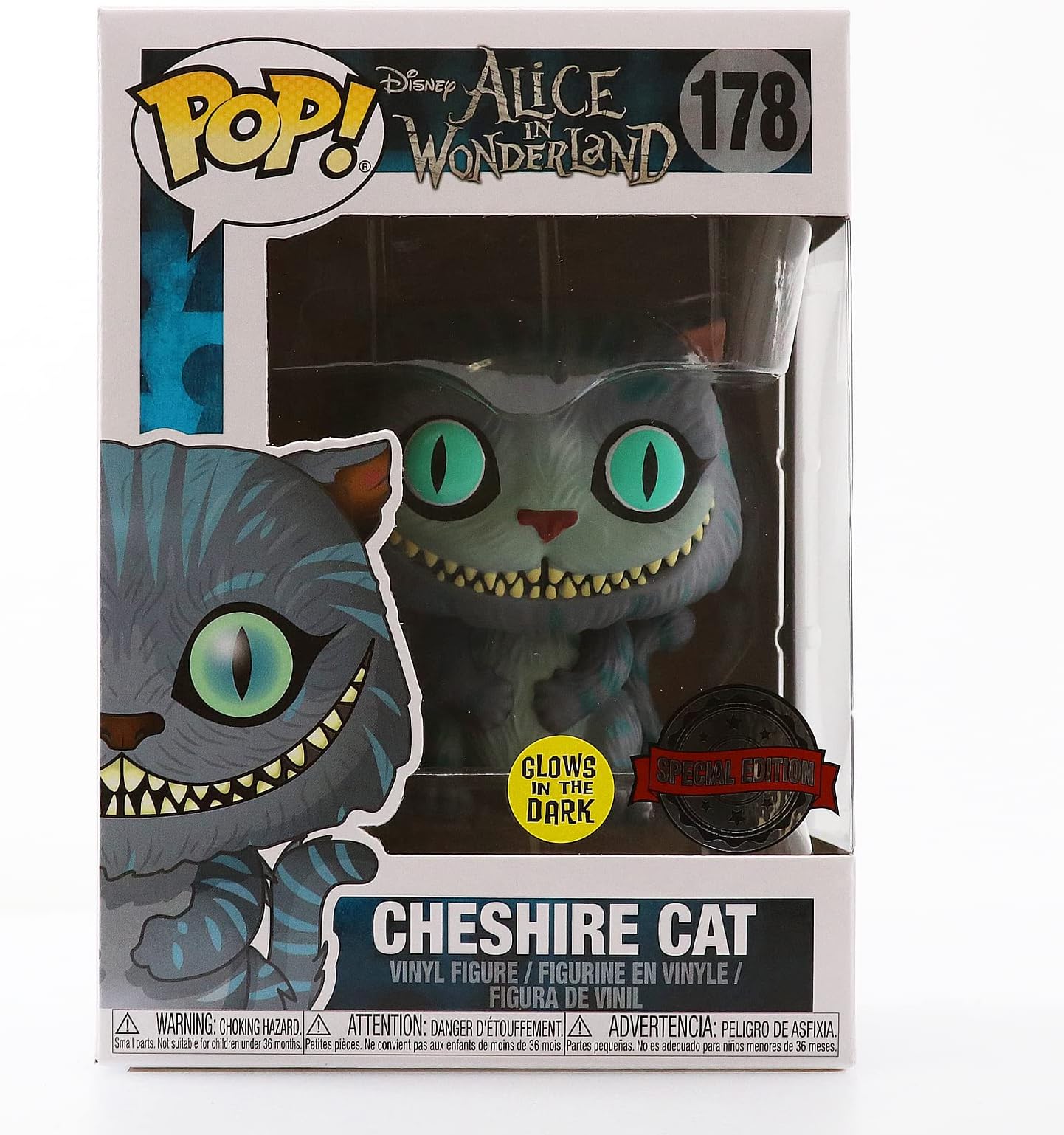 Amazon.com: Funko Pop! Alice in Wonderland Cheshire Cat Glow in the