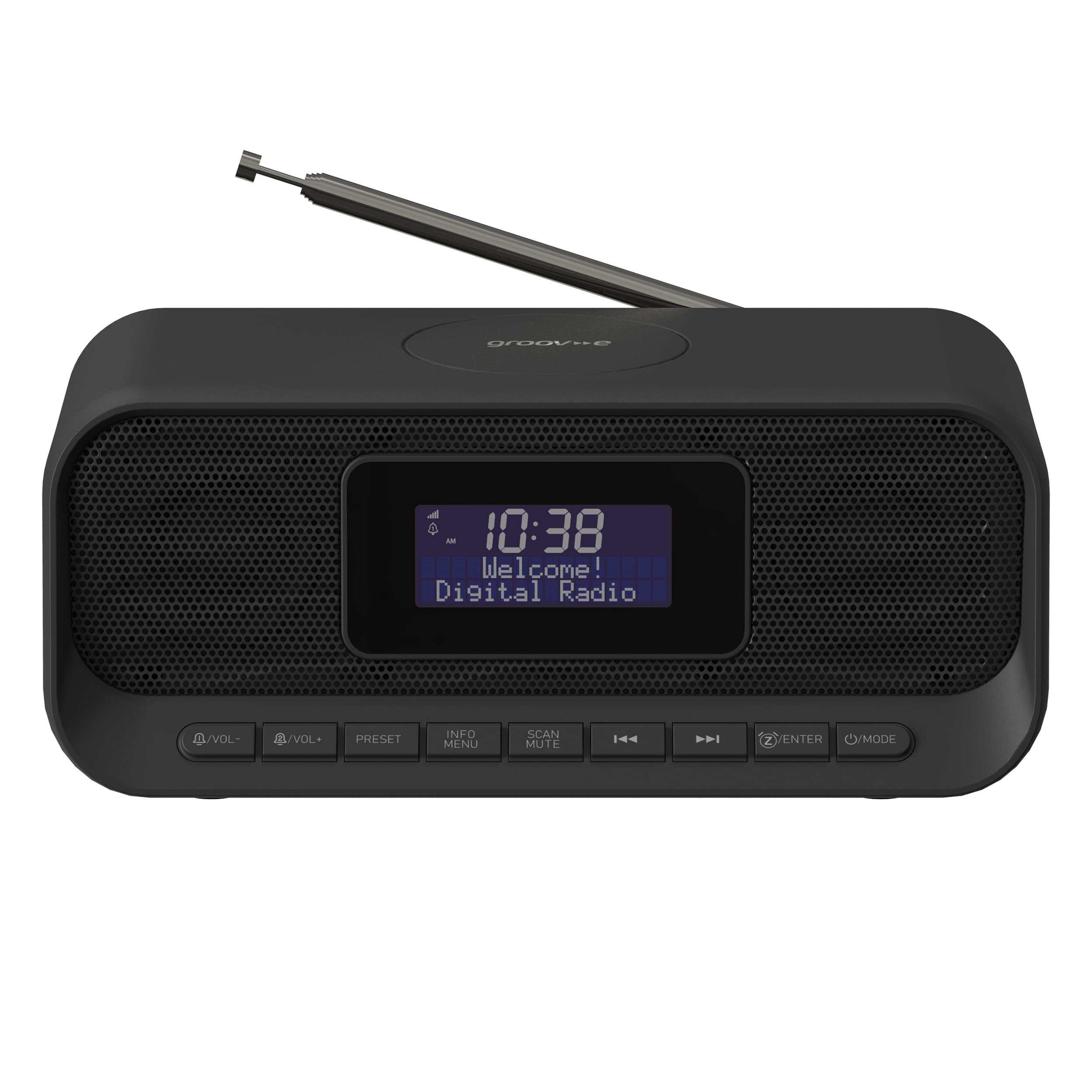 Buy GrooveZeus DAB & FM Clock Radio Dual System Alarm Clock with