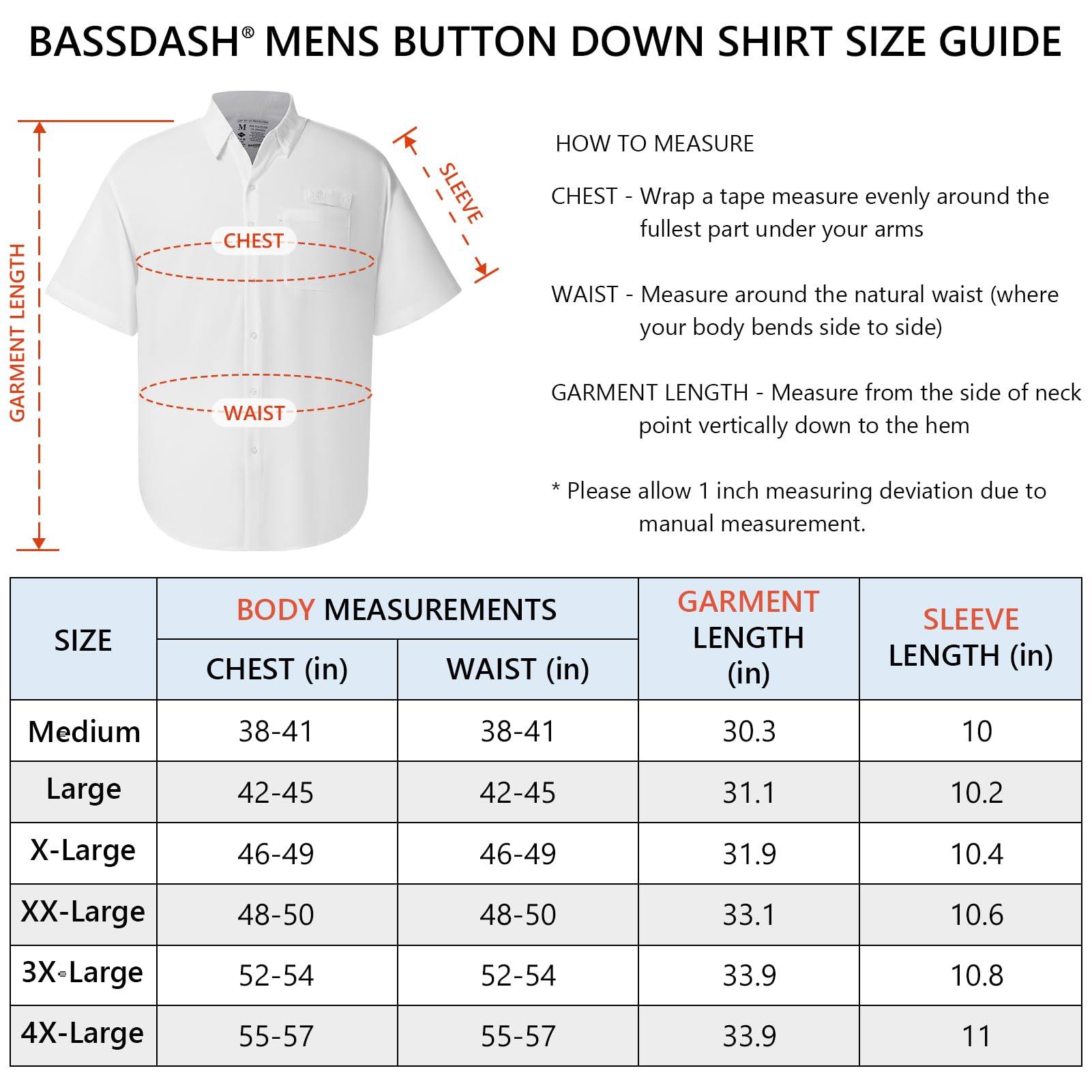 Bassdash Camicia da Pesca da Uomo Camicia Casual Estiva Camicia Hawaiana UPF 50+ Manica Corta abbottonata Fiori per Escursioni all'aperto e Campeggio