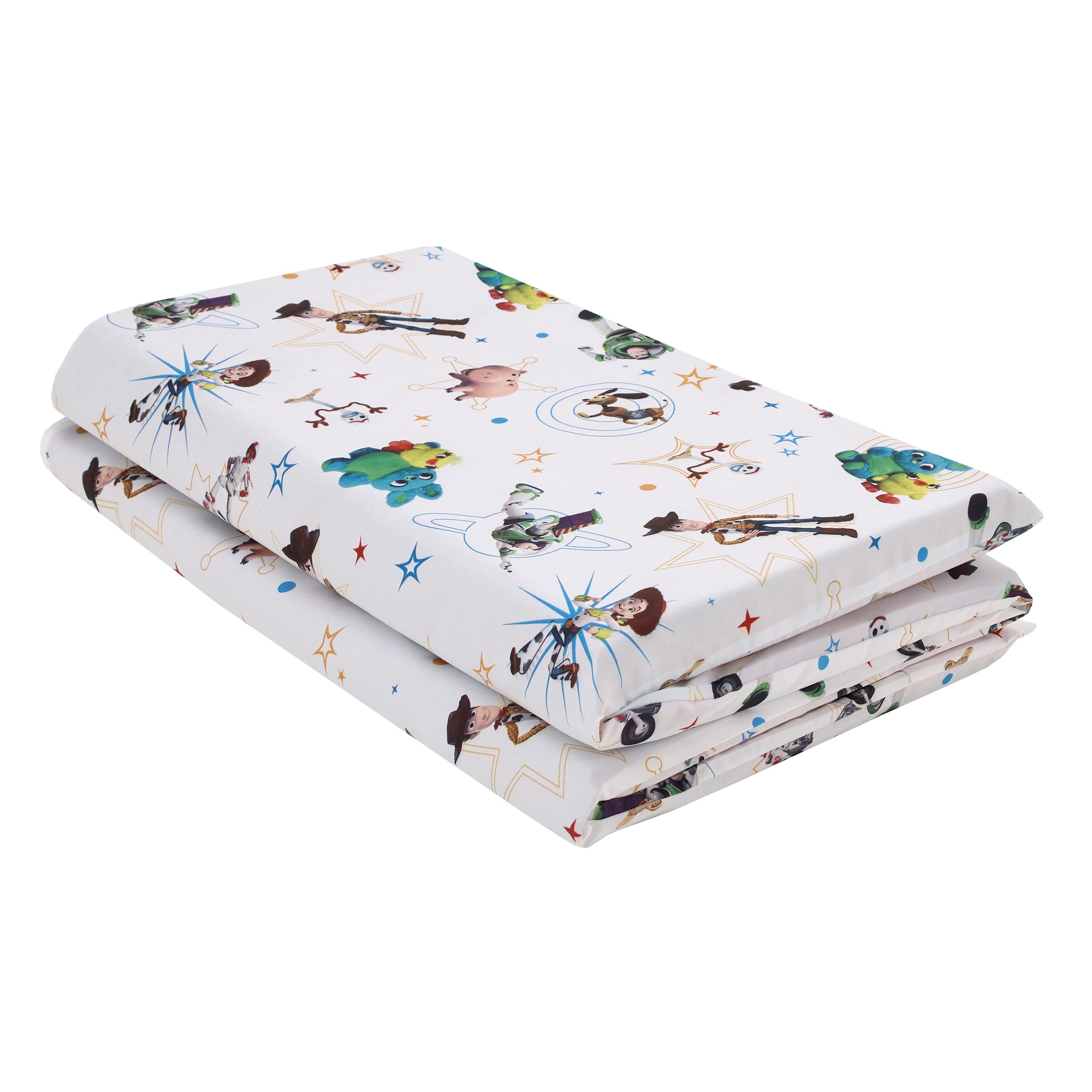 NoJo Disney Toy Story It's Play Time Tapis de sieste bleu, vert et blanc boisé, Buzz et The Toys