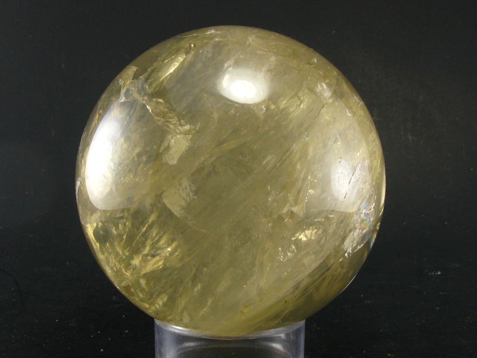 HUGE Gem Citrine Sphere From Brazil - 2.5" - 362 Grams