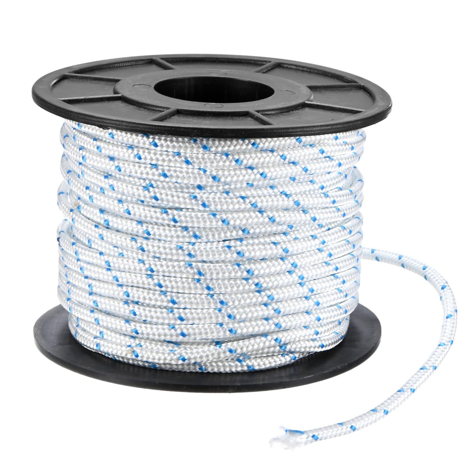 M METERXITY Recoil Starter Rope Pull Cord 4.5mm 30m, White Blue