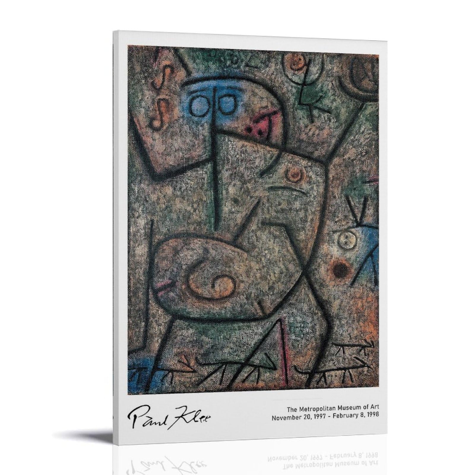 Paul Klee Print, Exhibition Poster, Abstract Painting - The Rumors, Bauhaus, Home Decor, Wall Art, Art Gift Idea, Modern Canvas Prints, Decorative Paintings for Boys or Girls Room