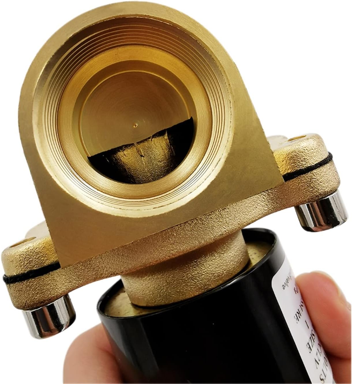 1/4" 3/8" 1/2" 3/4" 1" Electric Solenoid Valve DN8 DN10 DN15 DN20 DN25 N/C Pneumatic Valve for Water Oil Air 12V/24V/220V/110V(Dc12v,DN15)