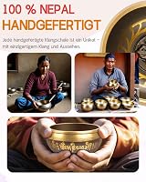 Hihealer Tibeti Hangtál Szett 12cm Bronz Kézműves Meditációs Tál Kalapáccsal Párnával Jóga Csakra Gyógyítás Ajándék Dobozzal 3
